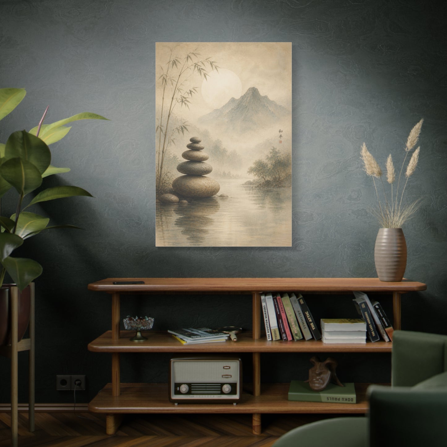 Zen Sacred Stone Landscape Wall Art & Canvas Print