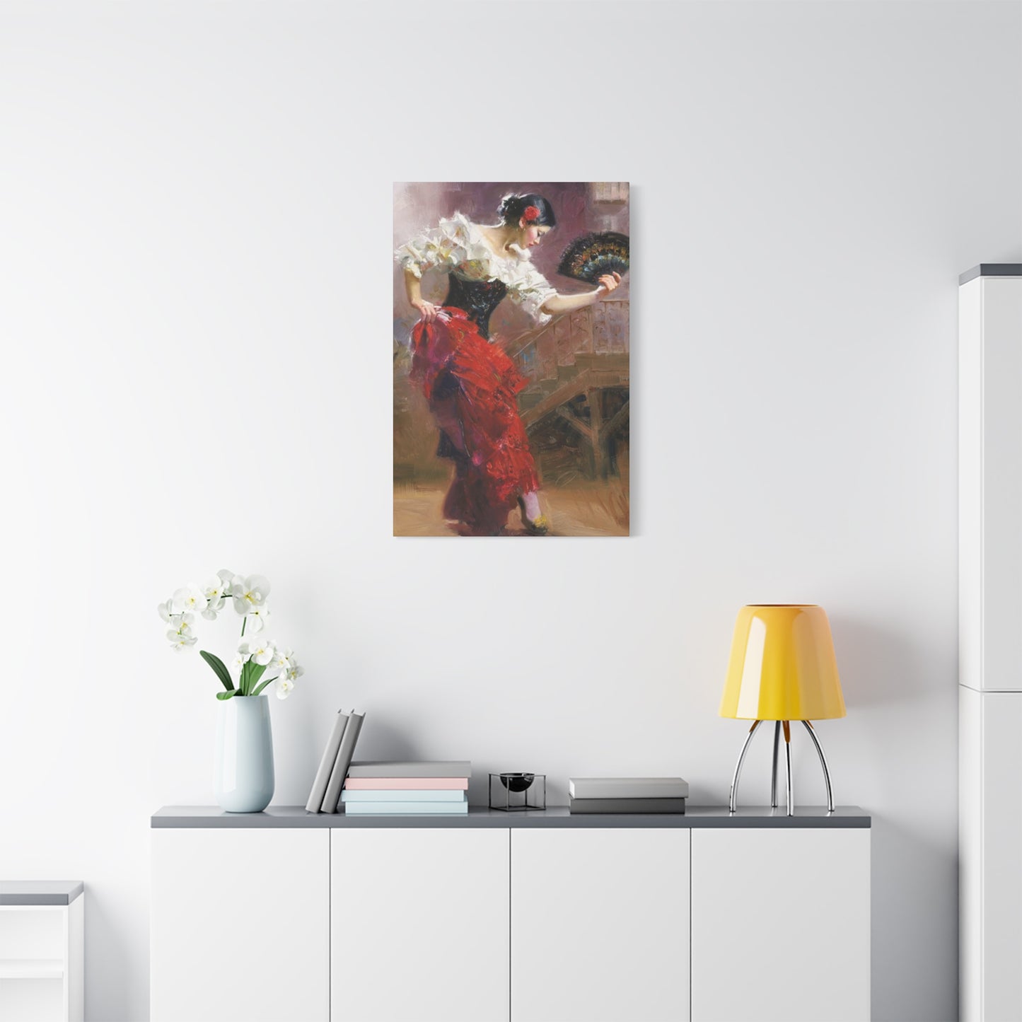 Spain Traditional Dancer Painting Wall Art & Canvas Prints