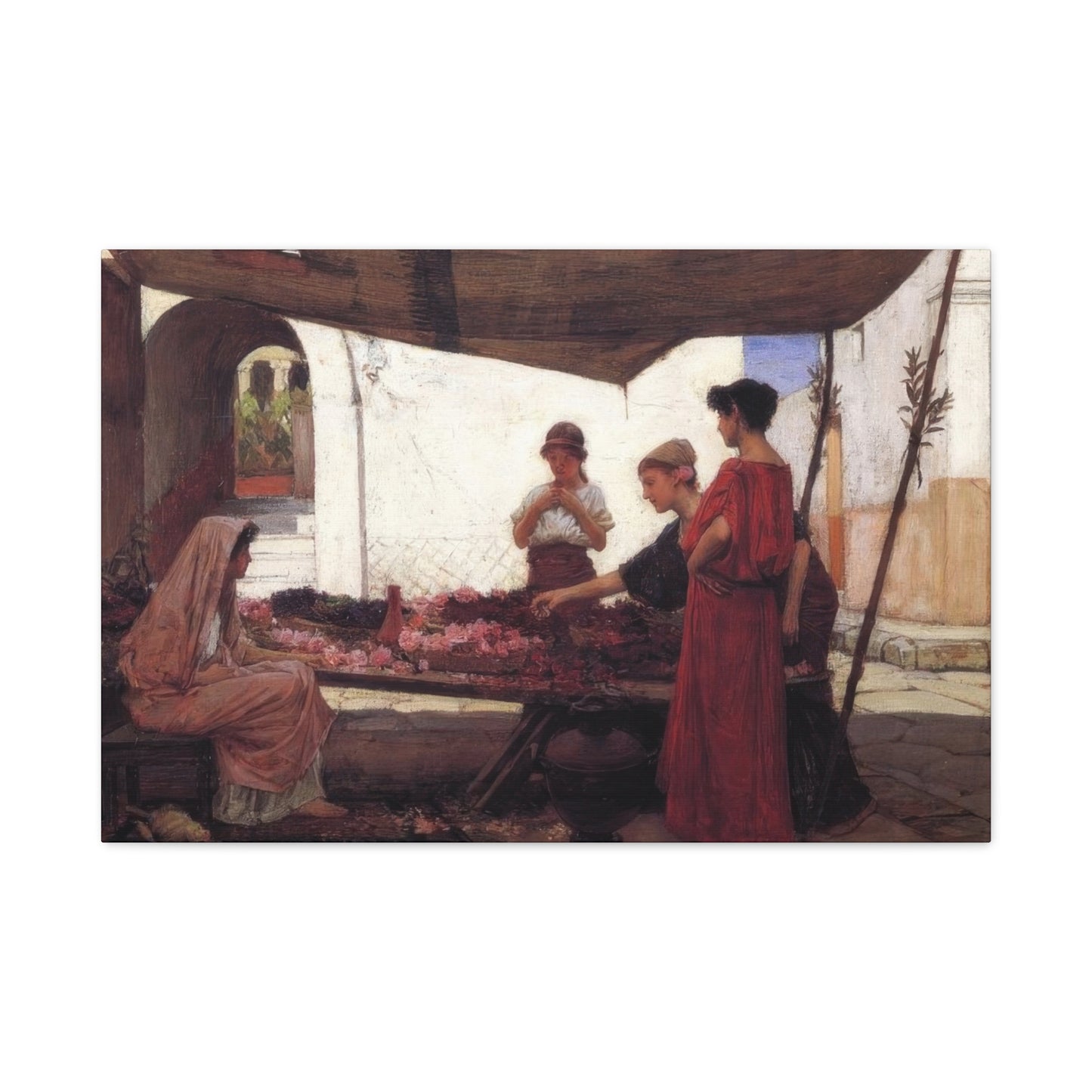 John William A Flower Stall Wall Art & Canvas Prints