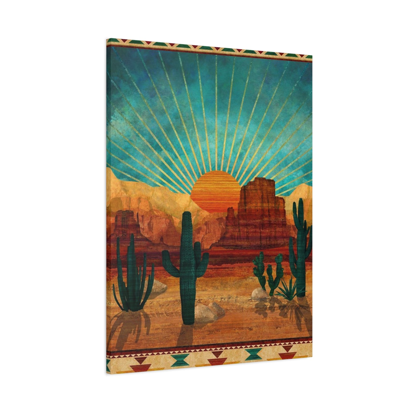 Sunrise In A Desert Wall Art & Canvas Prints