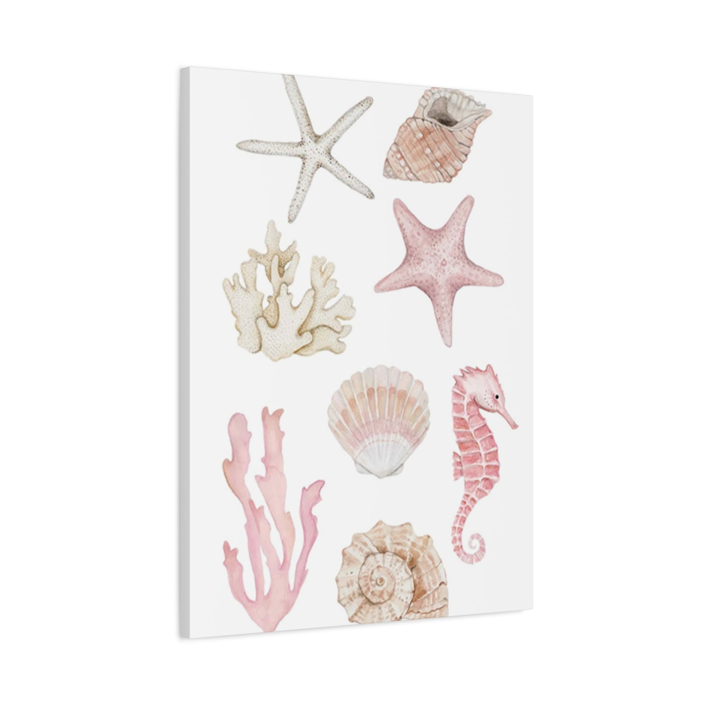 Beautiful Pink Shell Shape Poster Wall Art & Canvas Prints
