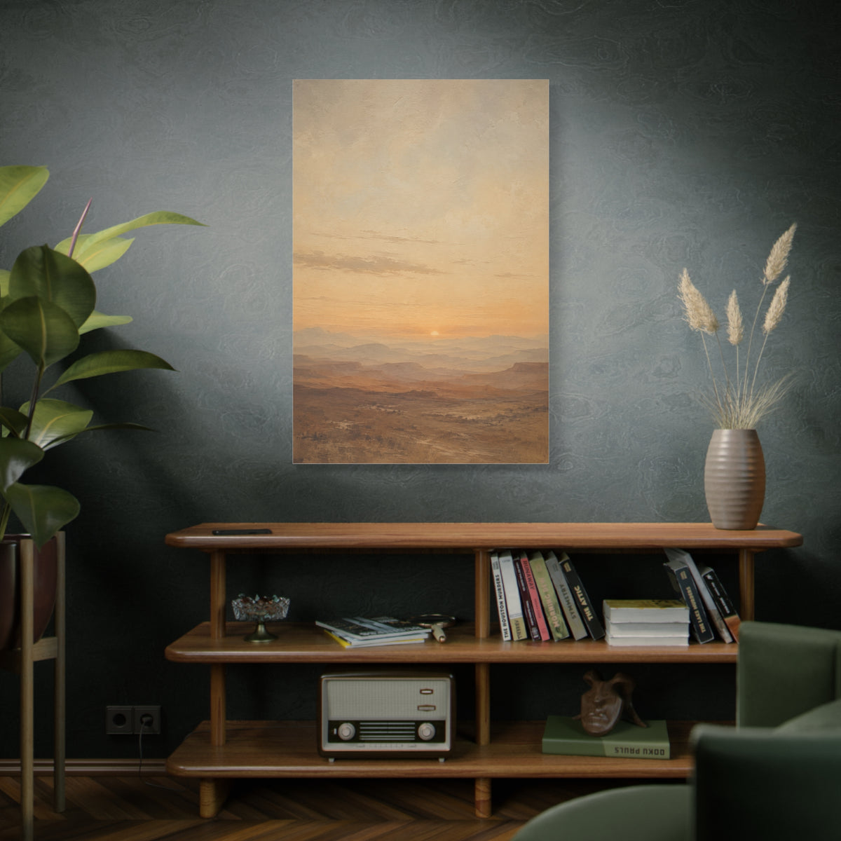 Minimal Desert Horizon Sunset Panorama Wall Art & Canvas Print