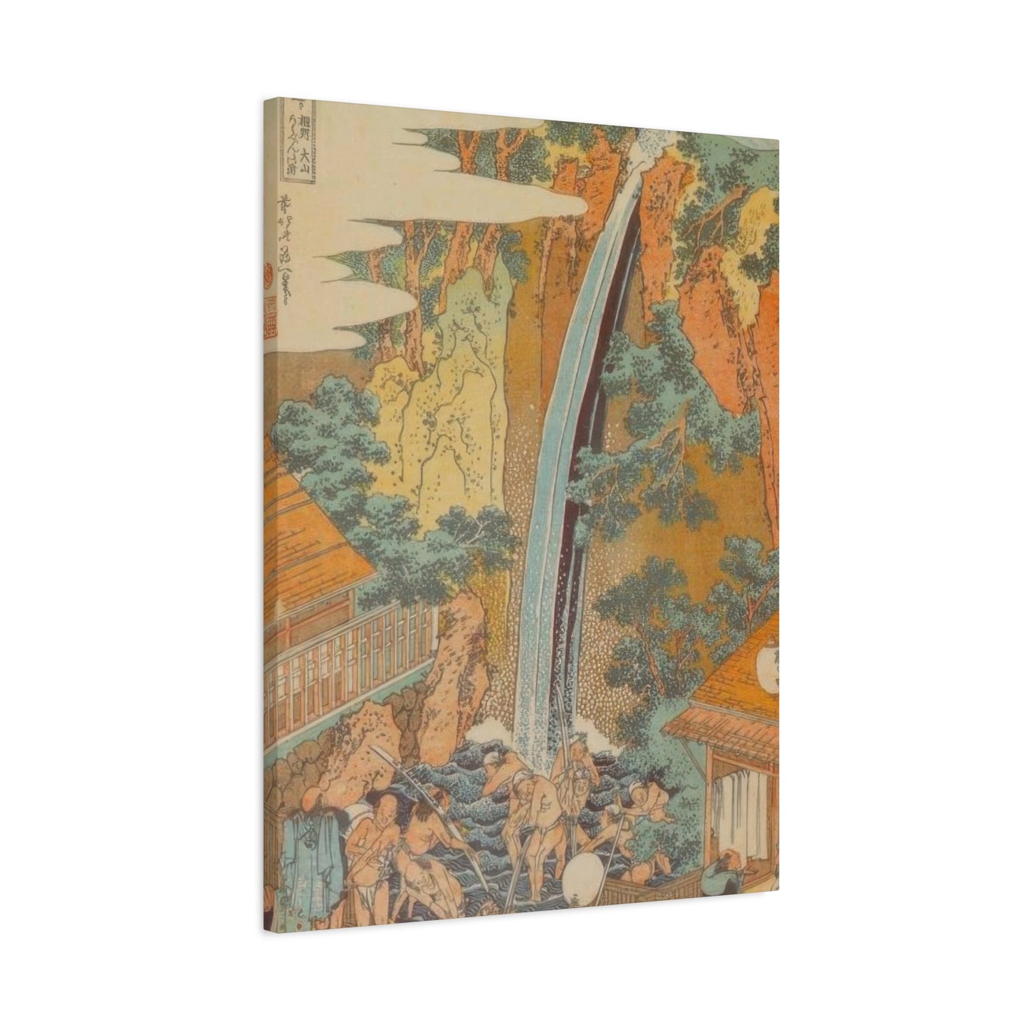 Katsushika Hokusai Roben Waterfall At Oyama An Sagami Province Wall Art & Canvas Prints