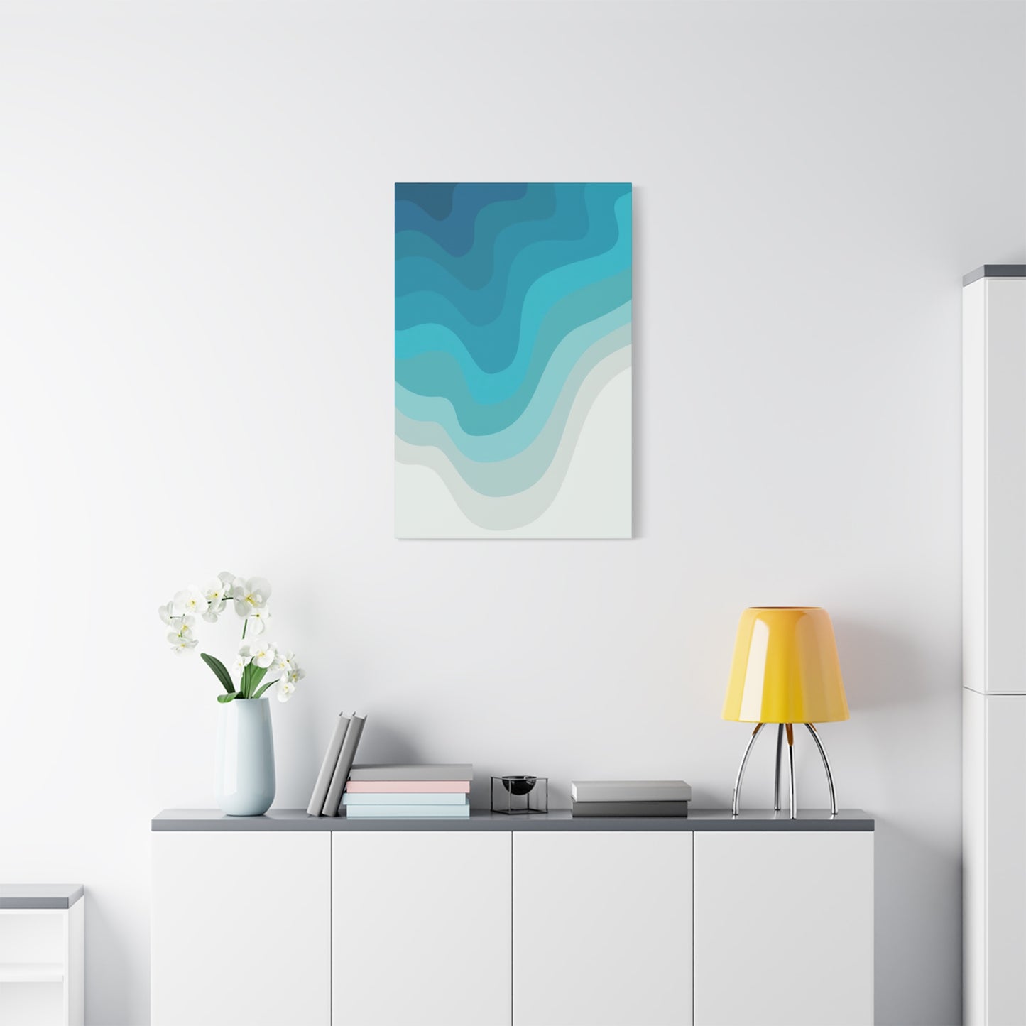 Blue Cool Layers Wall Art & Canvas Prints