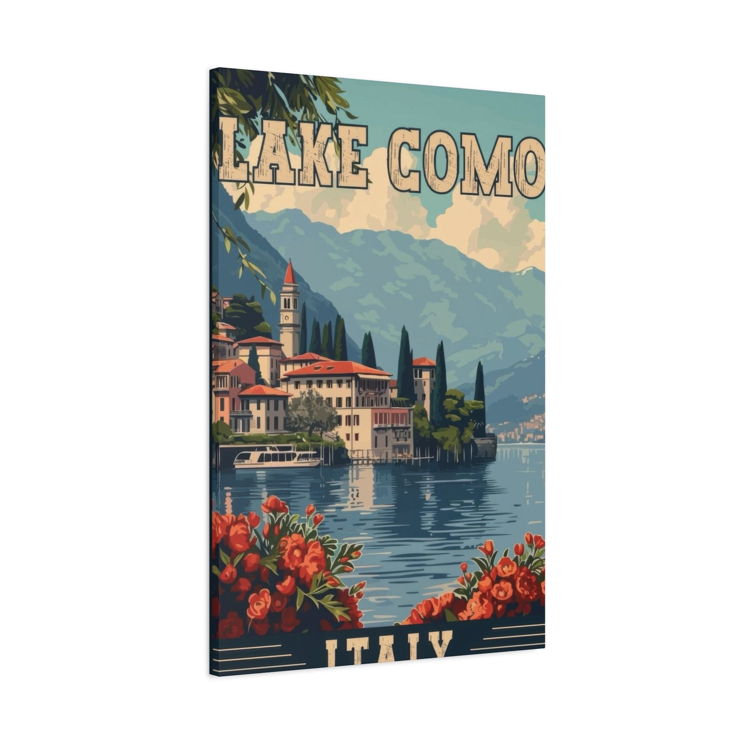 Lake Como Italy Vintage Wall Art & Canvas Prints