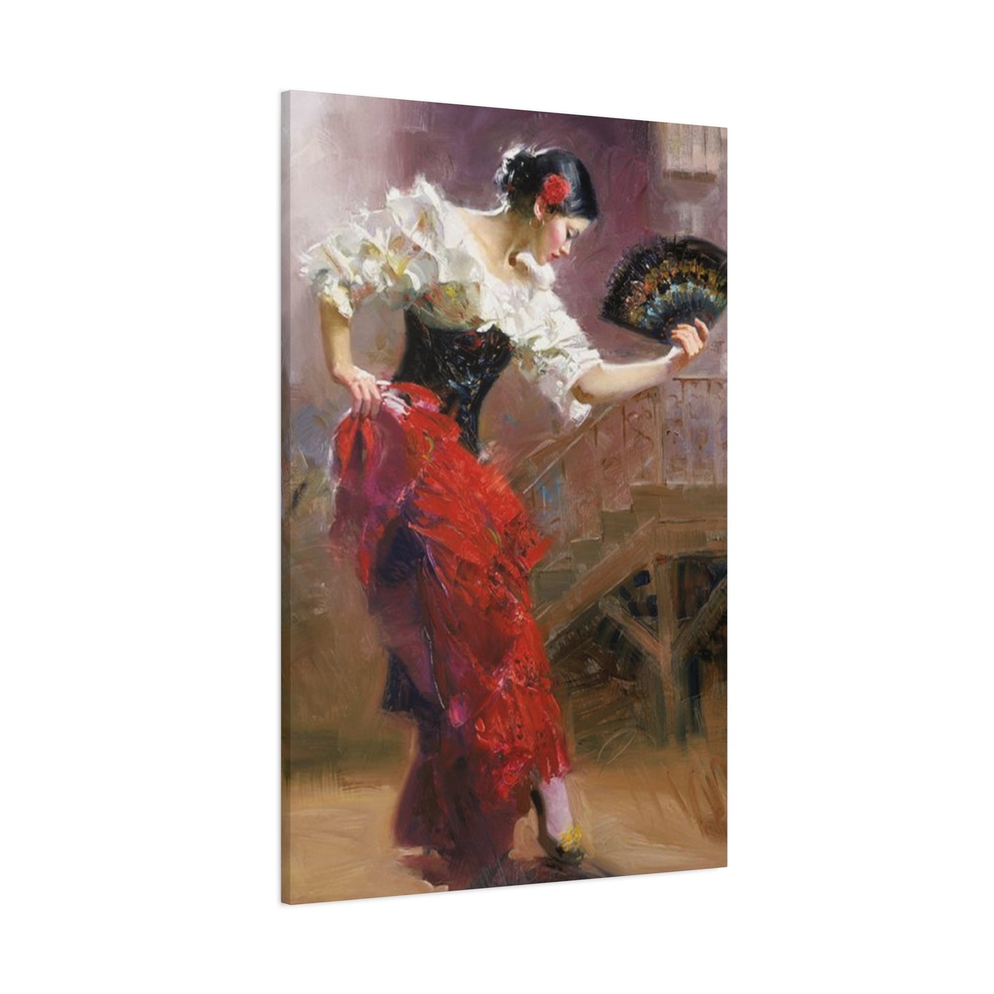 Spain Traditional Dancer Painting Wall Art & Canvas Prints