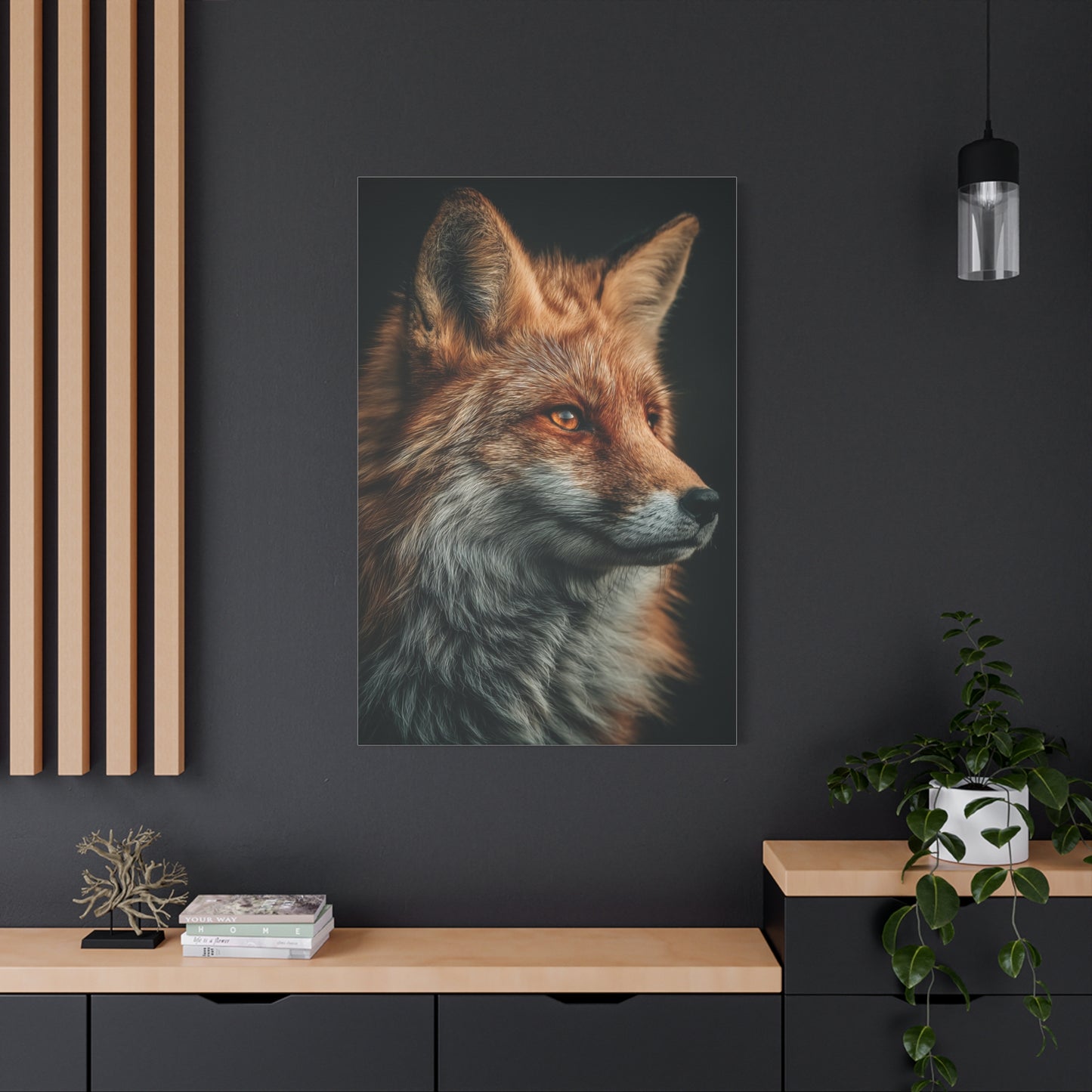 Majestic Red Fox Portrait Wall Art & Canvas Print