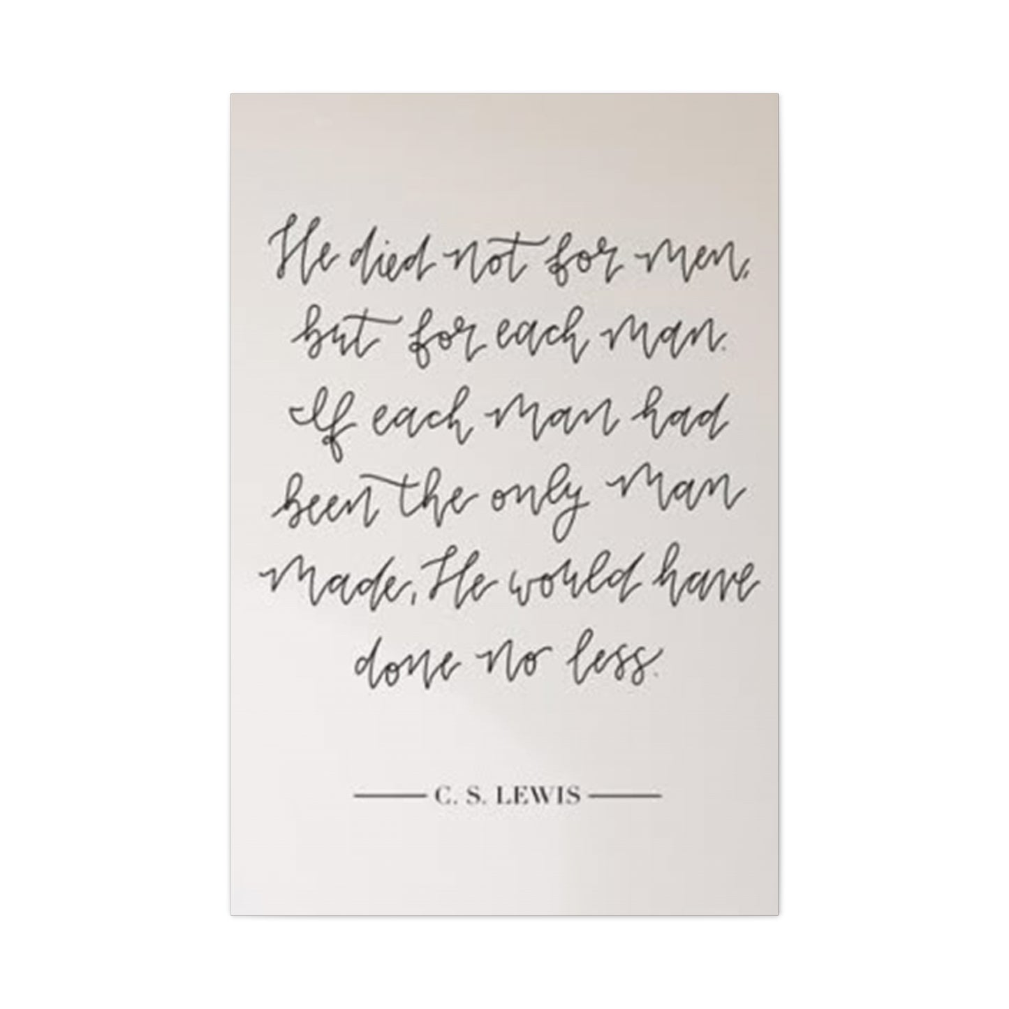 C. S. Lewis Quote Wall Art & Canvas Prints