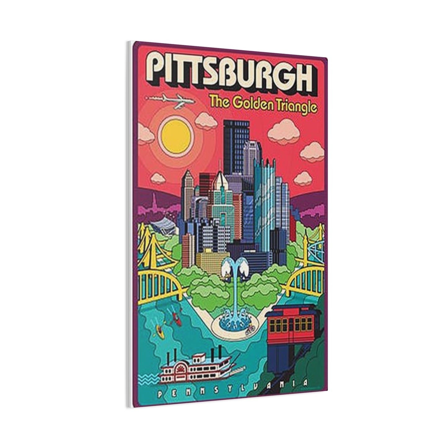 Pittsburgh The Golden Triangle Poster Wall Art & Canvas Prints