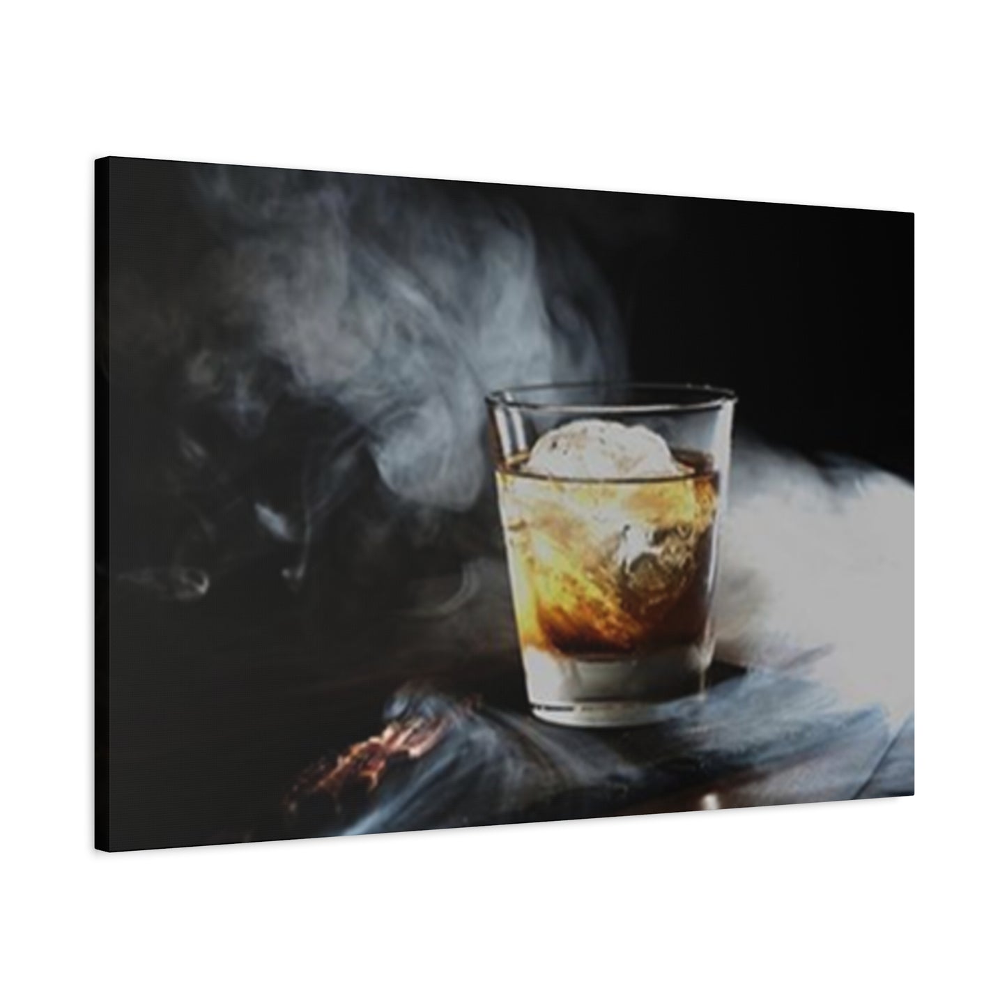 Whiskey In Smoke Wall Art & Canvas Prints