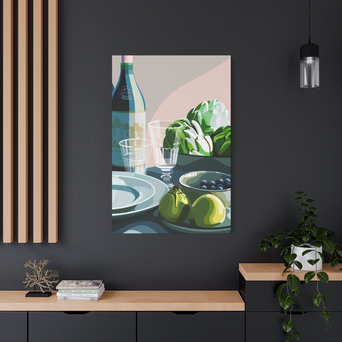 Wine Fruit On Table Wall Art & Canvas Prints