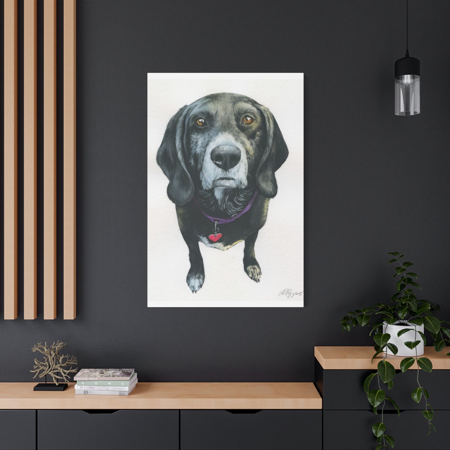 Grace Pop Black Dog Wall Art & Canvas Prints