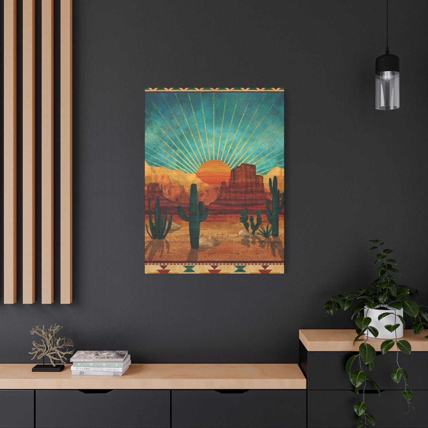 Sunrise In A Desert Wall Art & Canvas Prints