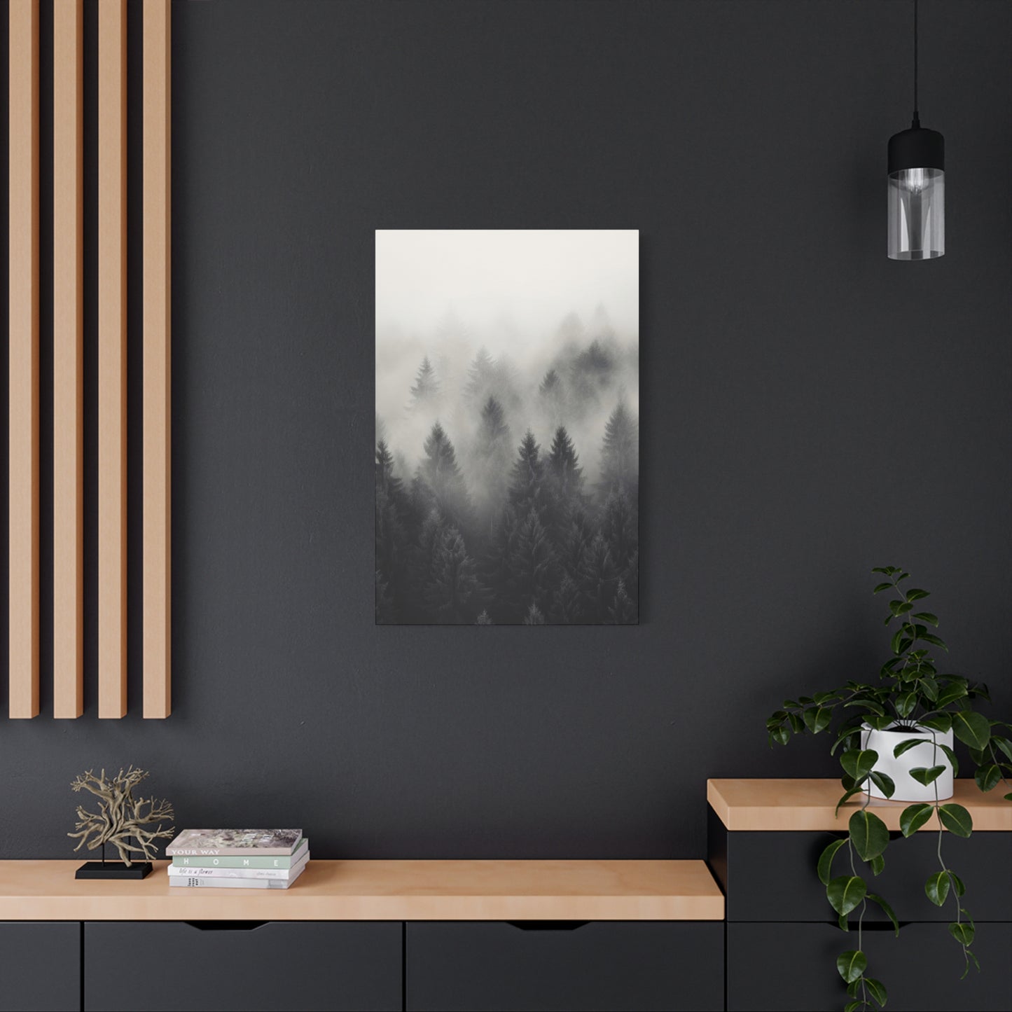 Forest Fog Grey Wall Art & Canvas Prints