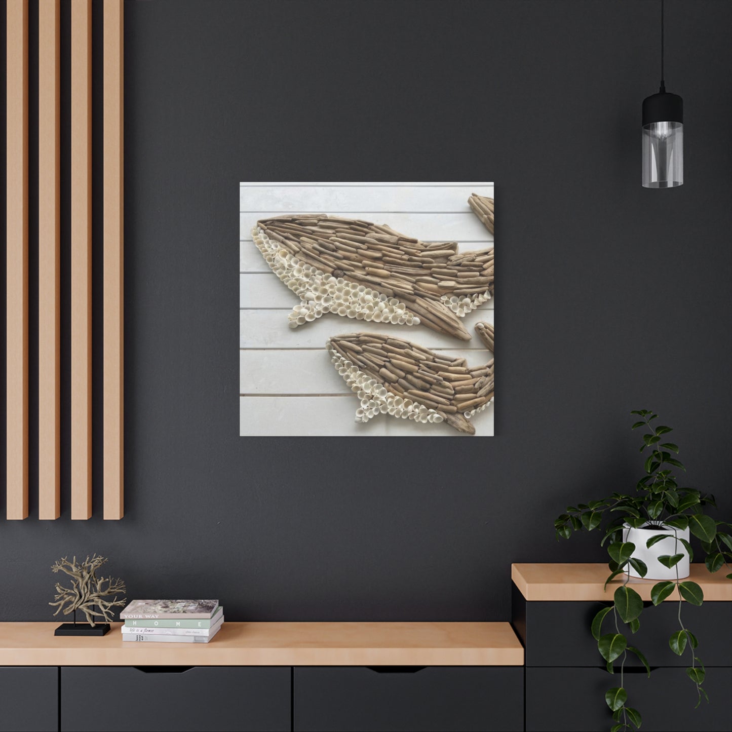 Driftwood Whales Wall Art & Canvas Prints