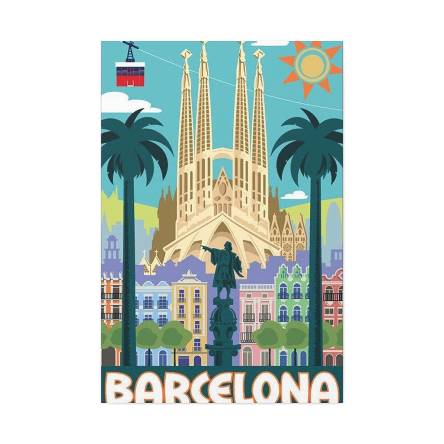 Barcelona City Of Spain Wall Art & Canvas Prints