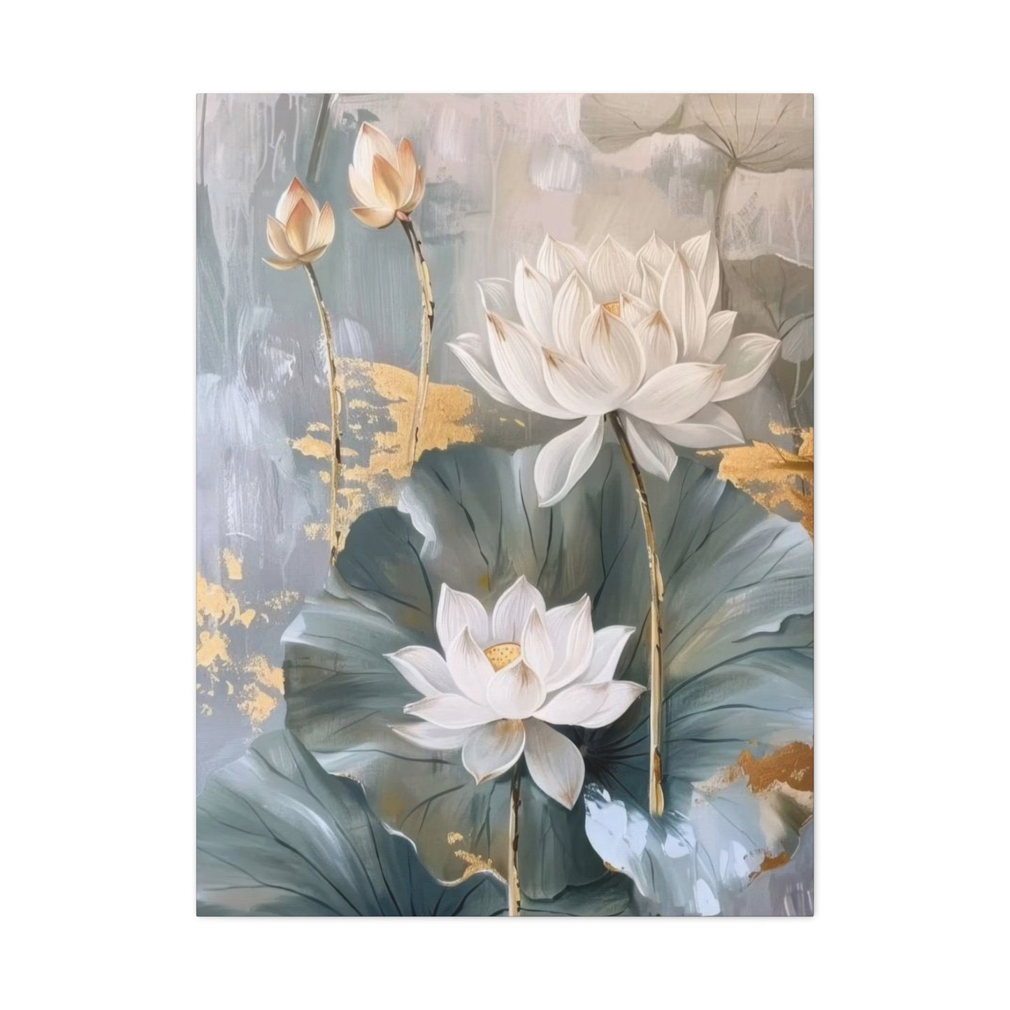 White Flower Earthy Opulence Wall Art & Canvas Prints