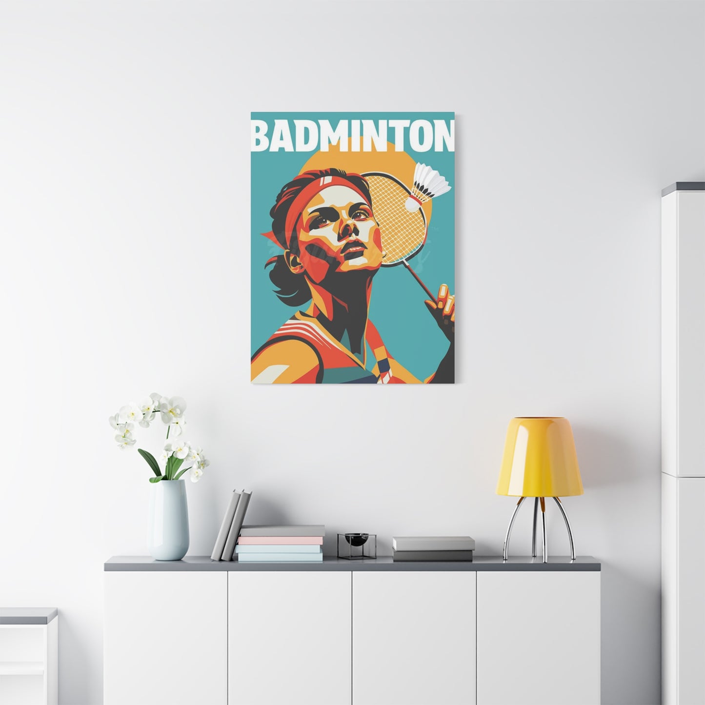 Abstract Badminton Poster Wall Art & Canvas Prints
