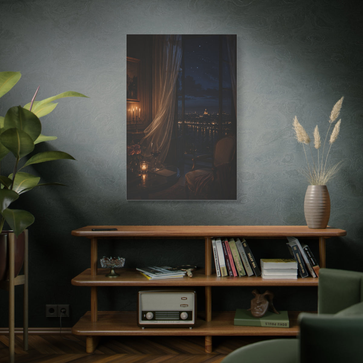 Candlelit Paris Night Romance Wall Art & Canvas Print