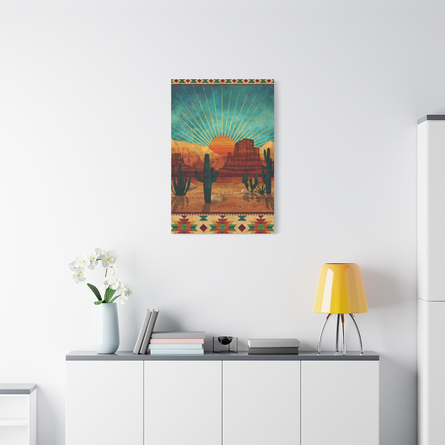 Sunrise In A Desert Wall Art & Canvas Prints
