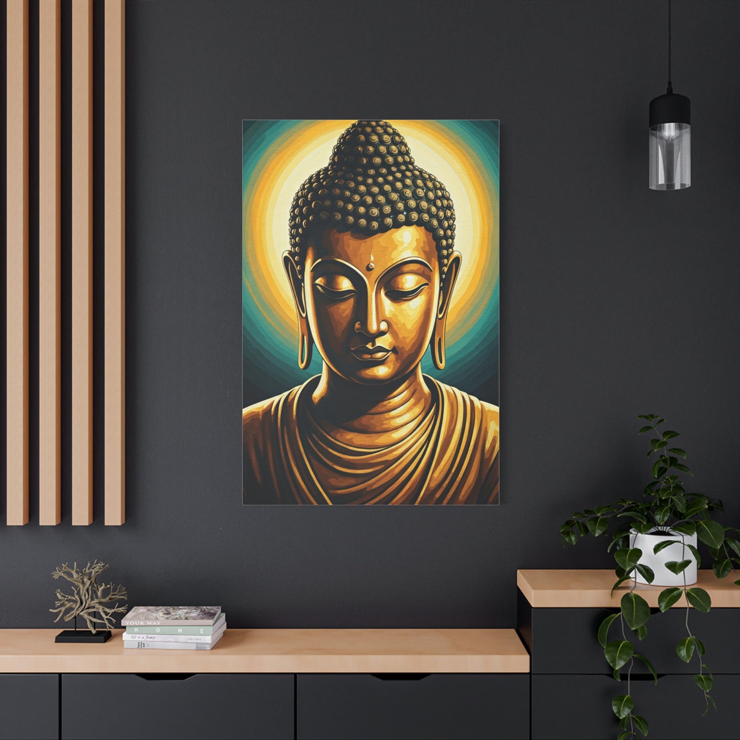 Radiant Serenity Buddha Portrait Wall Art & Canvas Prints