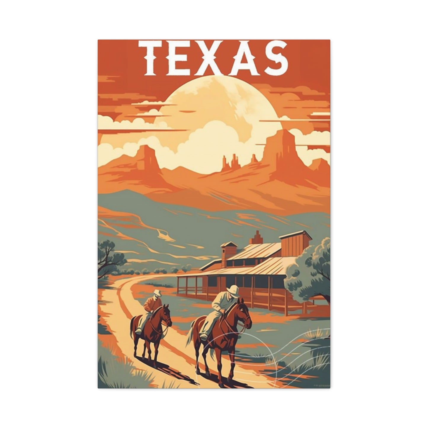 Sunset In Texas Poster Wall Art & Canvas Prints