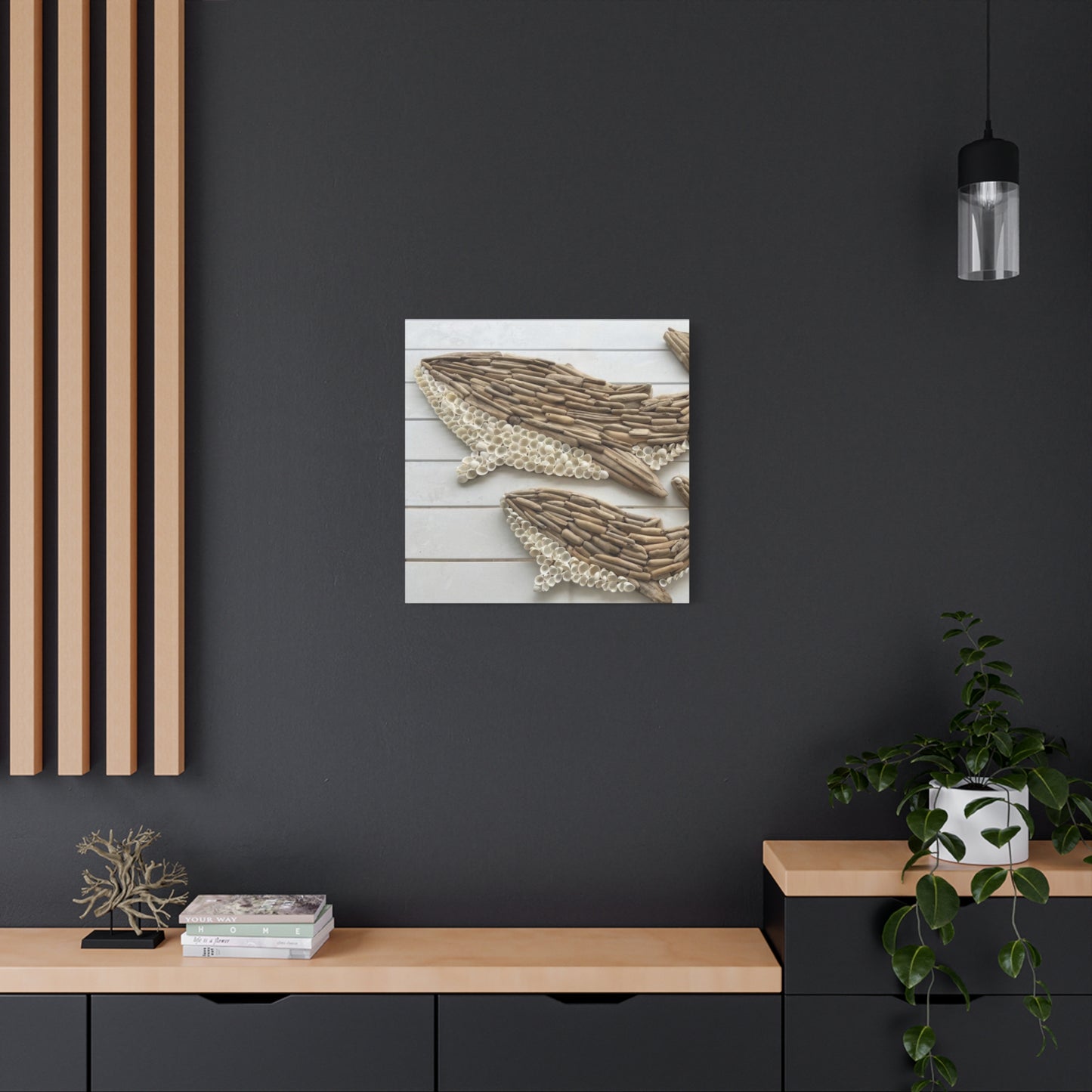 Driftwood Whales Wall Art & Canvas Prints