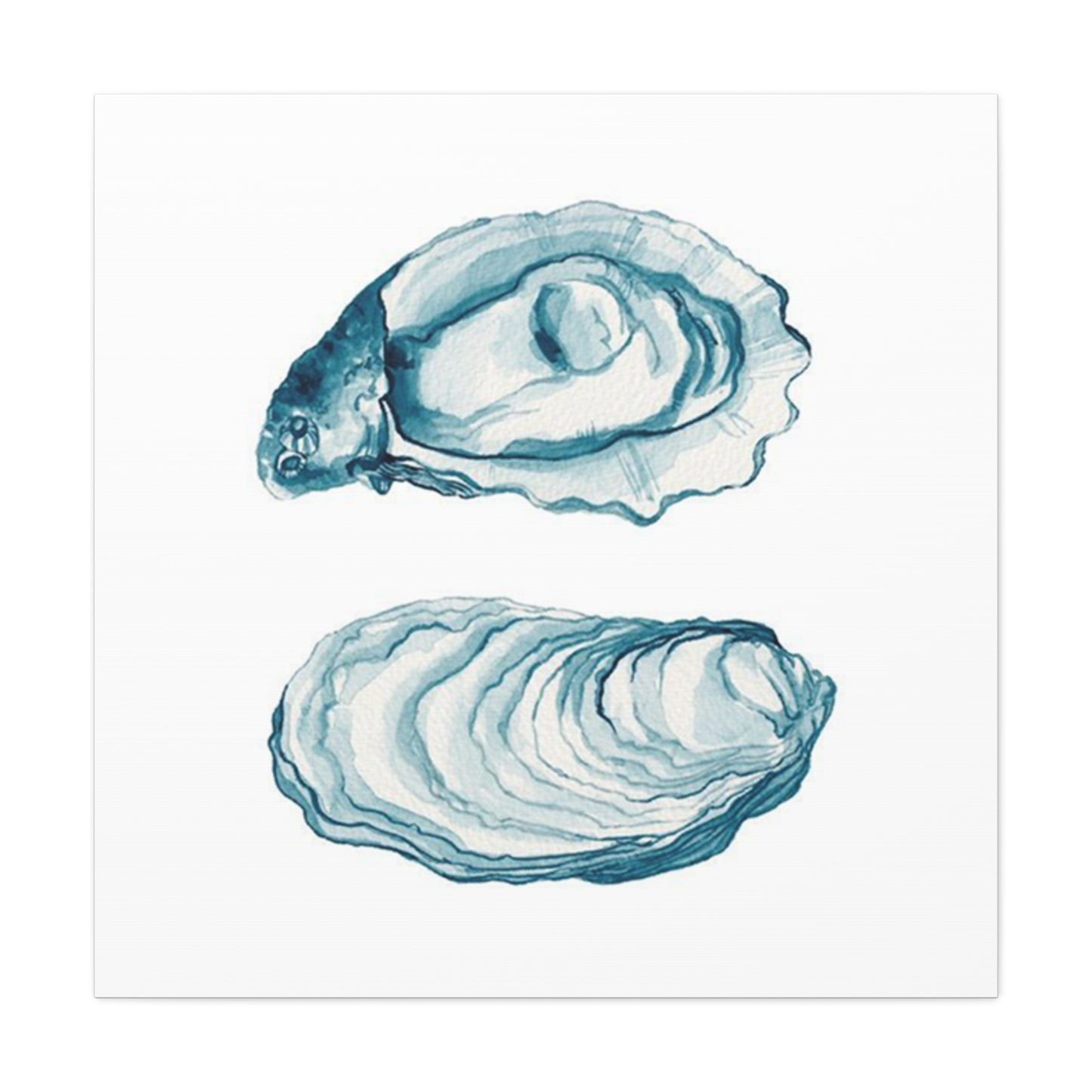 Blue Sea Shell Wall Art & Canvas Prints
