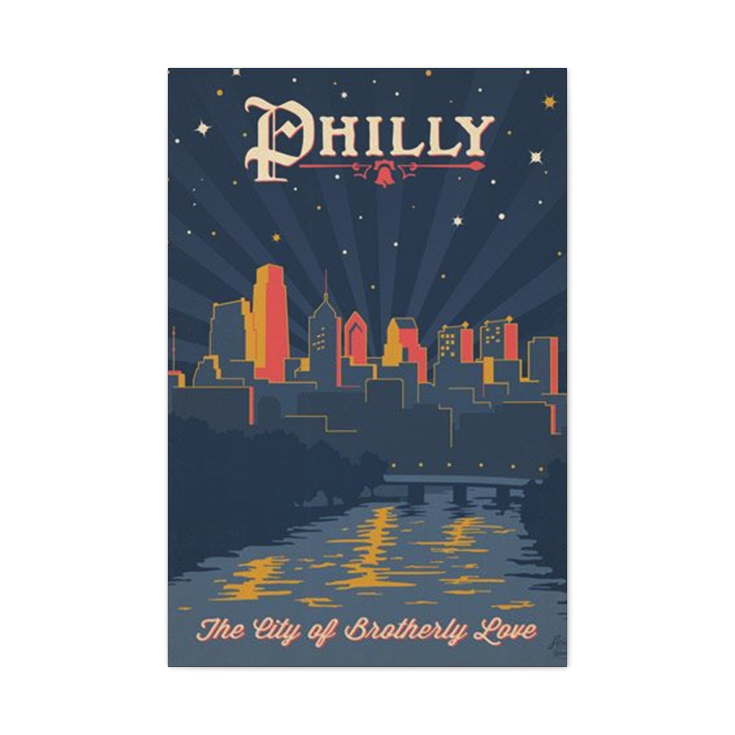 Dark City Philadelphia Poster Wall Art & Canvas Prints