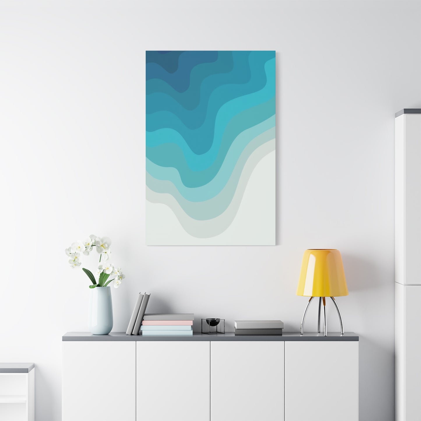 Blue Cool Layers Wall Art & Canvas Prints