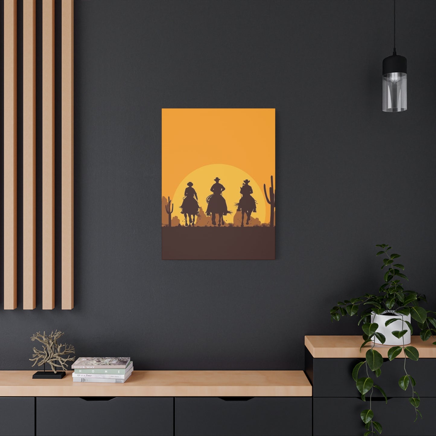 Horse Riding In Desert Wall Art & Canvas Prints