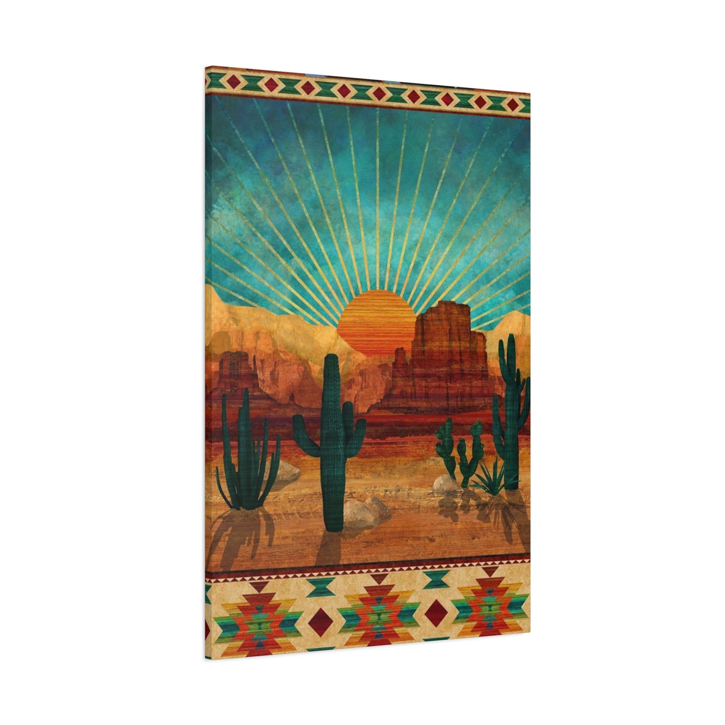 Sunrise In A Desert Wall Art & Canvas Prints