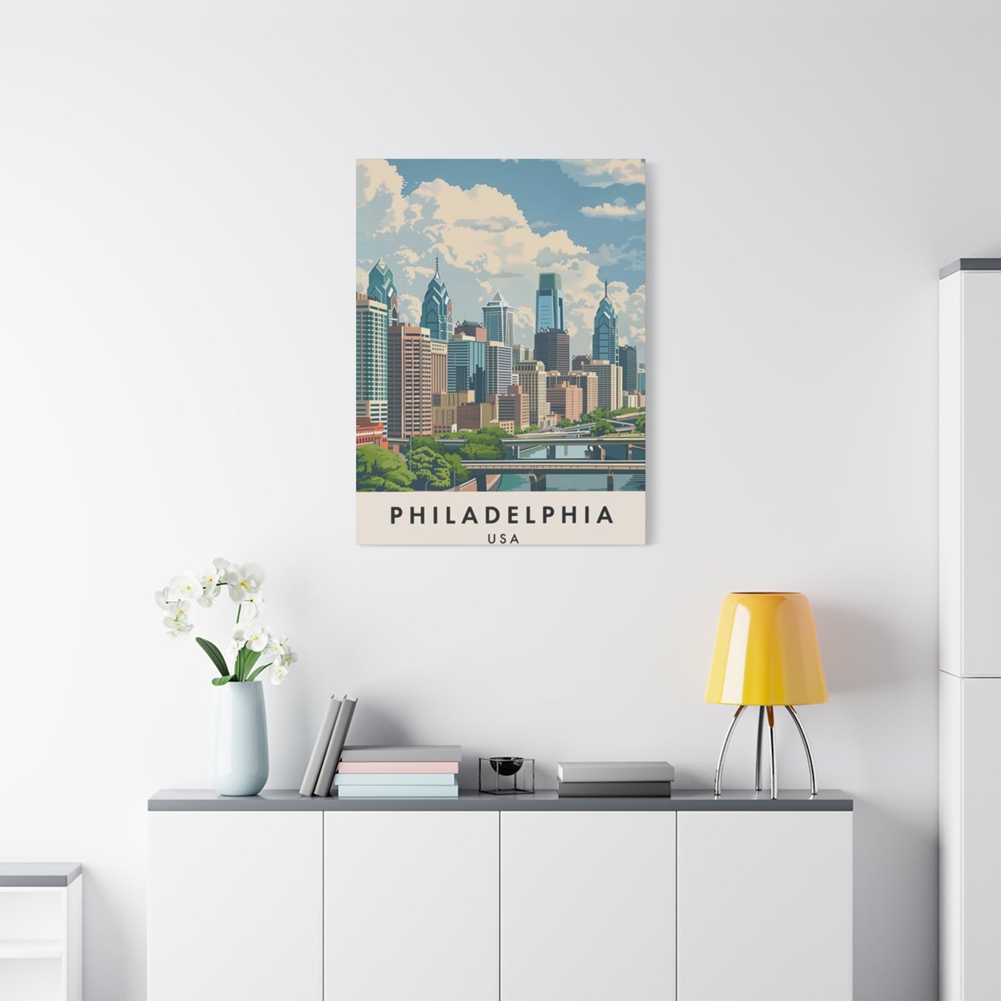 Bright Sunny Day In Philadelphia Wall Art & Canvas Prints