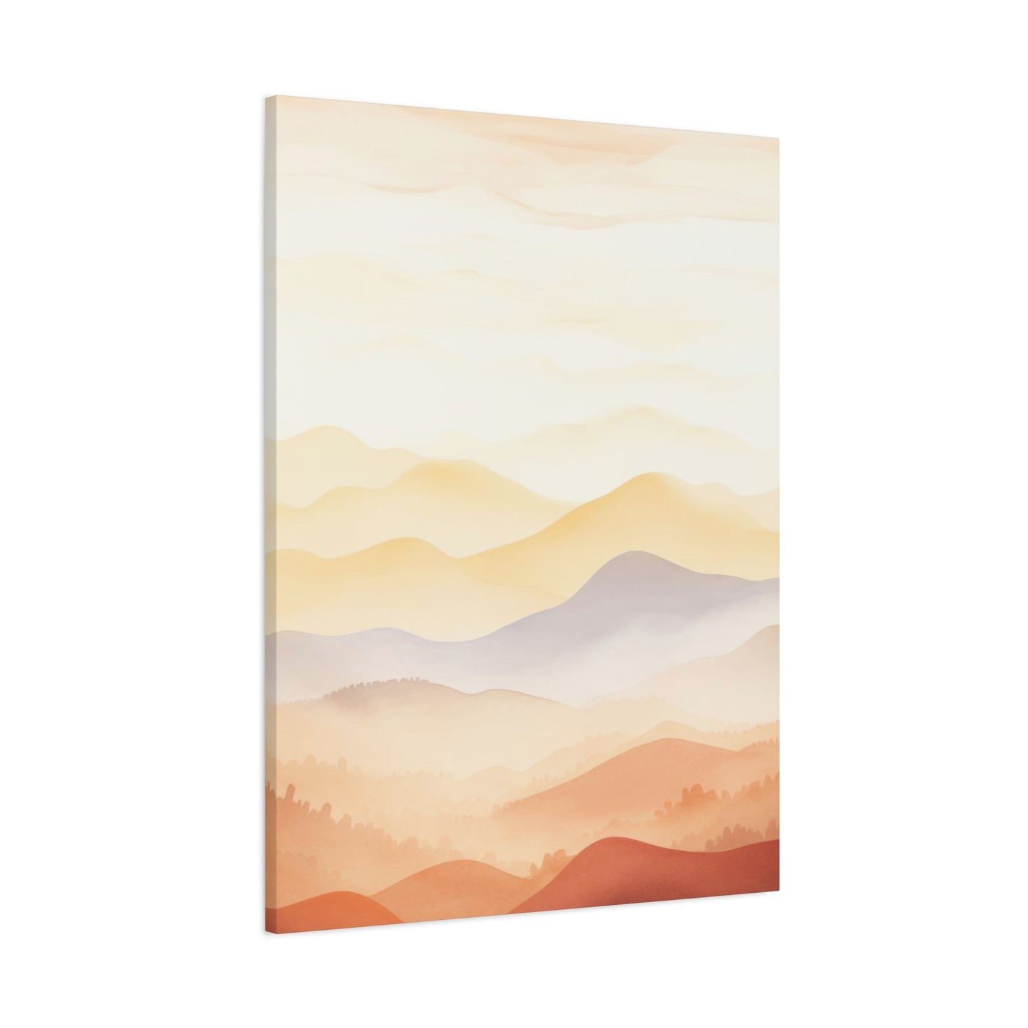 Warm Mountain Range Earth Tones Wall Art & Canvas Prints