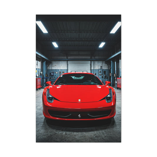 Ferrari 458 Italia Service Bay Craftsmanship Wall Art & Canvas Prints