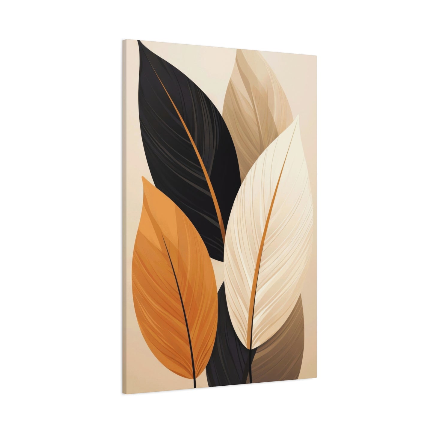 Warm Dark Leaves Deco Wall Art & Canvas Prints