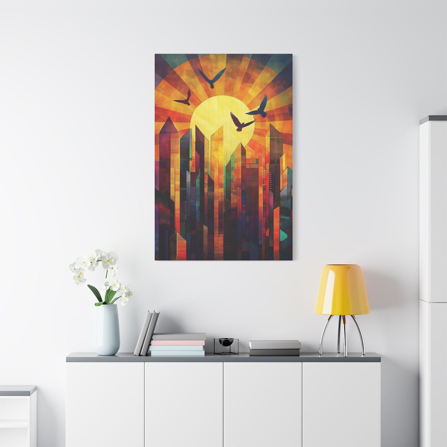 Abstract Sunrise Wall Art & Canvas Prints