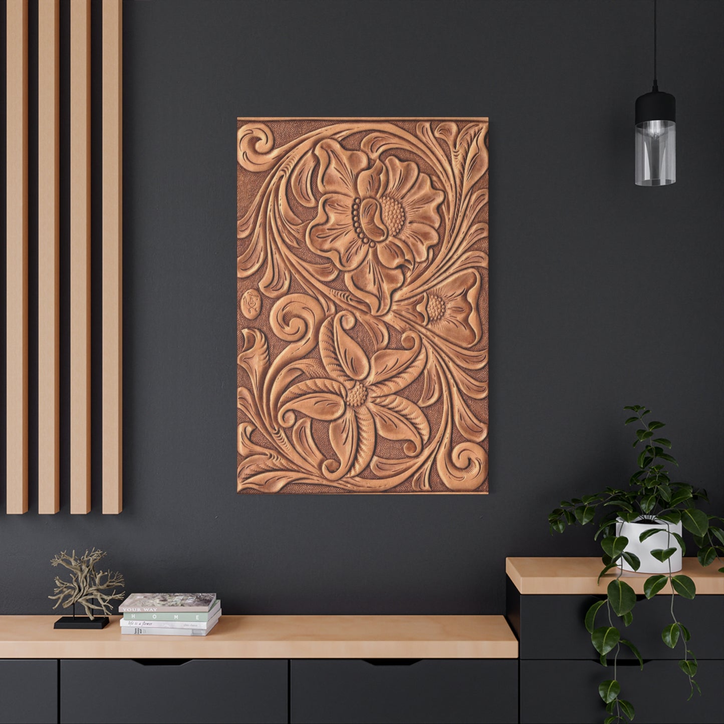 Flower And Leaves Pattern Wall Art & Canvas Prints
