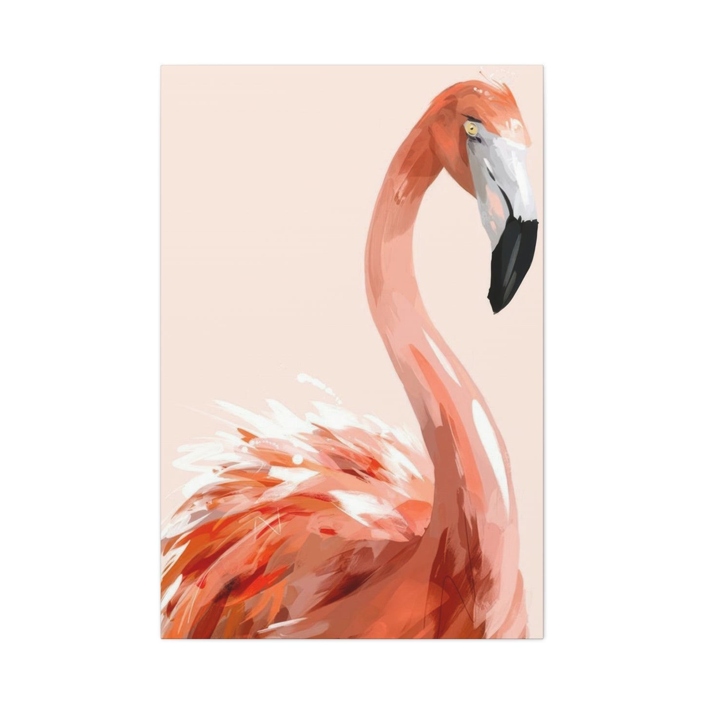 Flamingo Light Portrait Wall Art & Canvas Prints