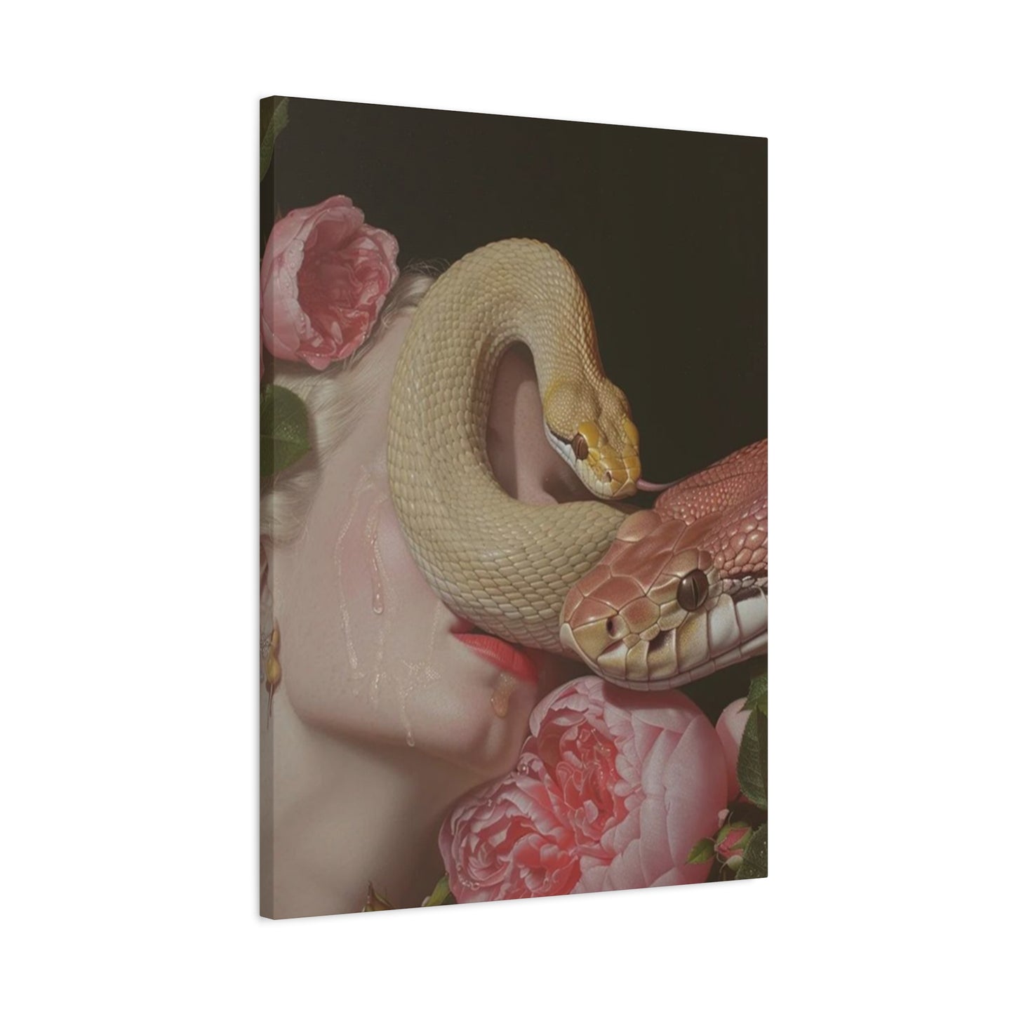 Snake On Lips Wall Art & Canvas Prints