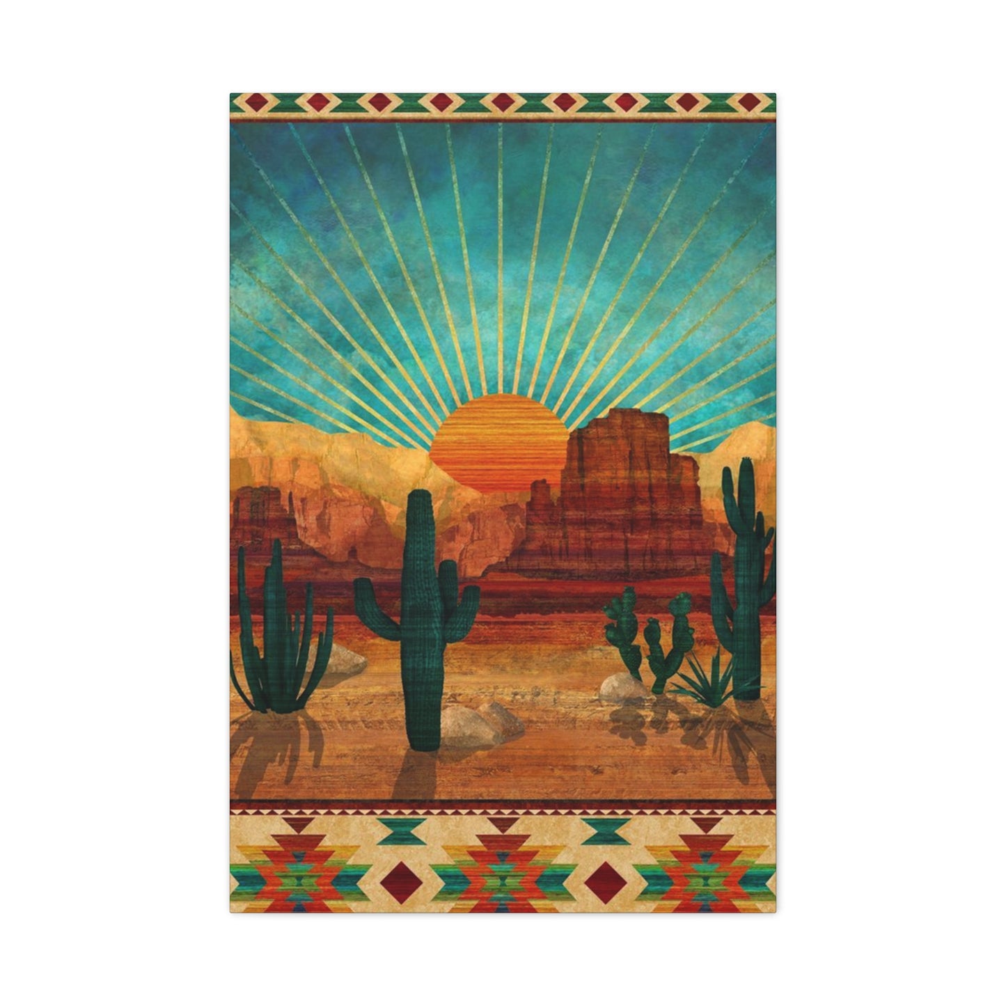Sunrise In A Desert Wall Art & Canvas Prints