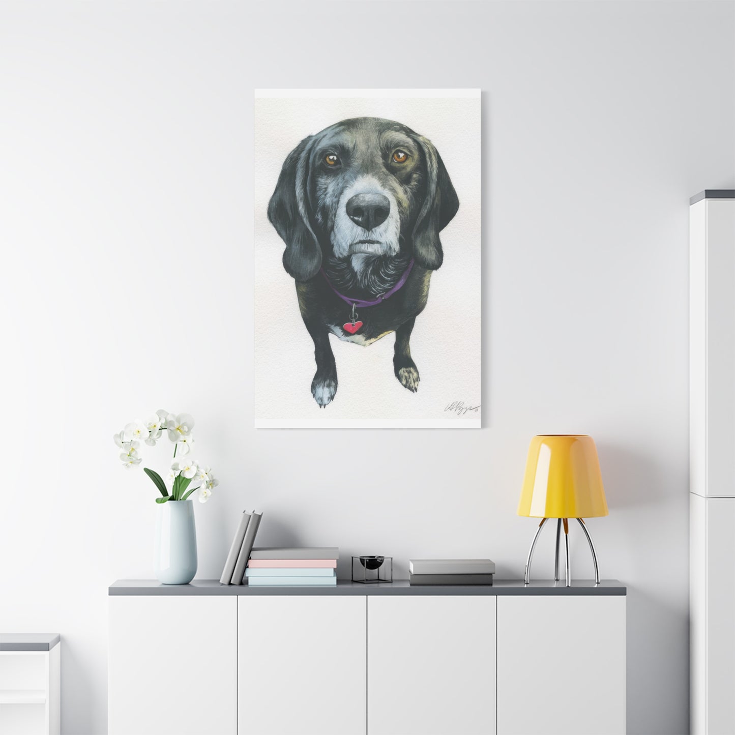 Grace Pop Black Dog Wall Art & Canvas Prints