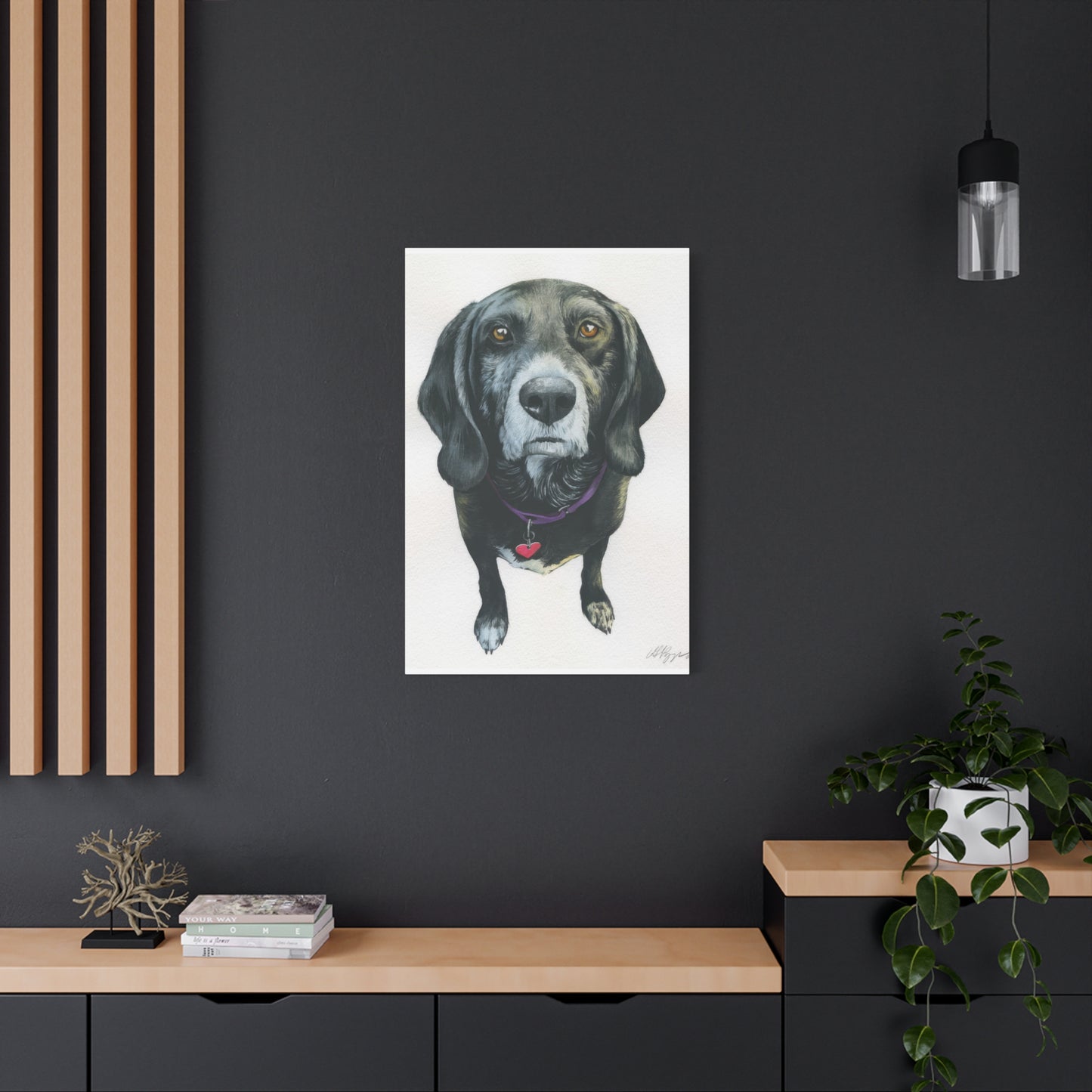 Grace Pop Black Dog Wall Art & Canvas Prints