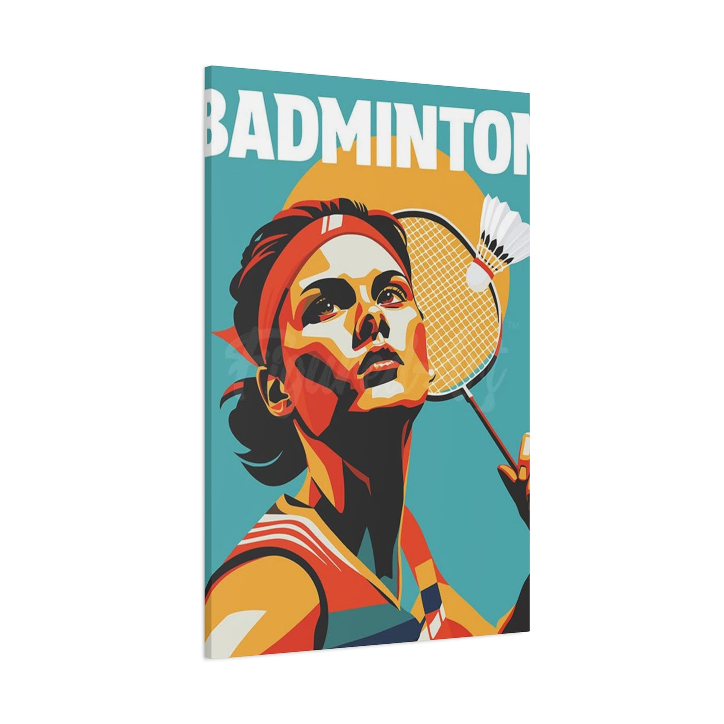 Abstract Badminton Poster Wall Art & Canvas Prints
