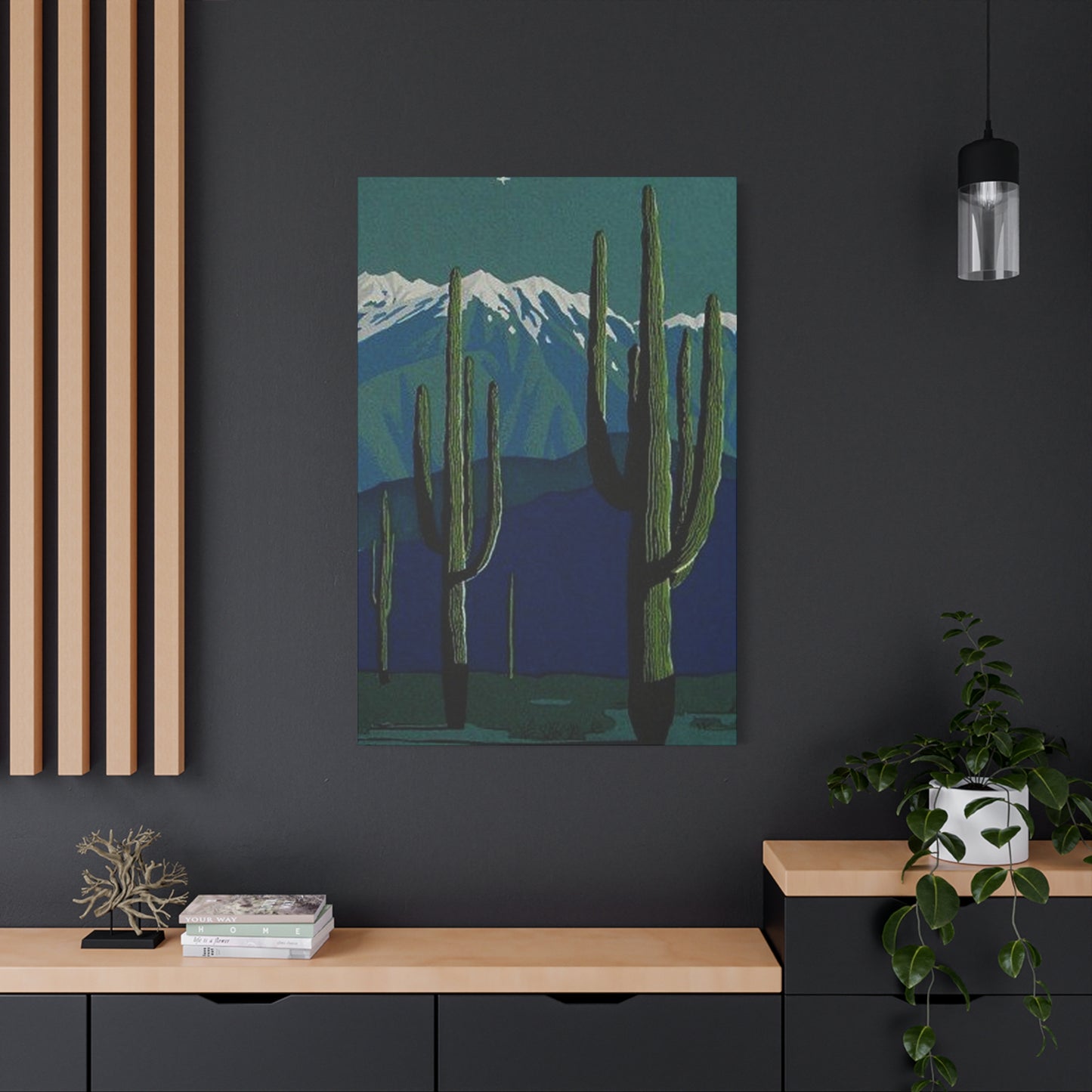 Abstract Arizona Green Cactus Wall Art & Canvas Prints