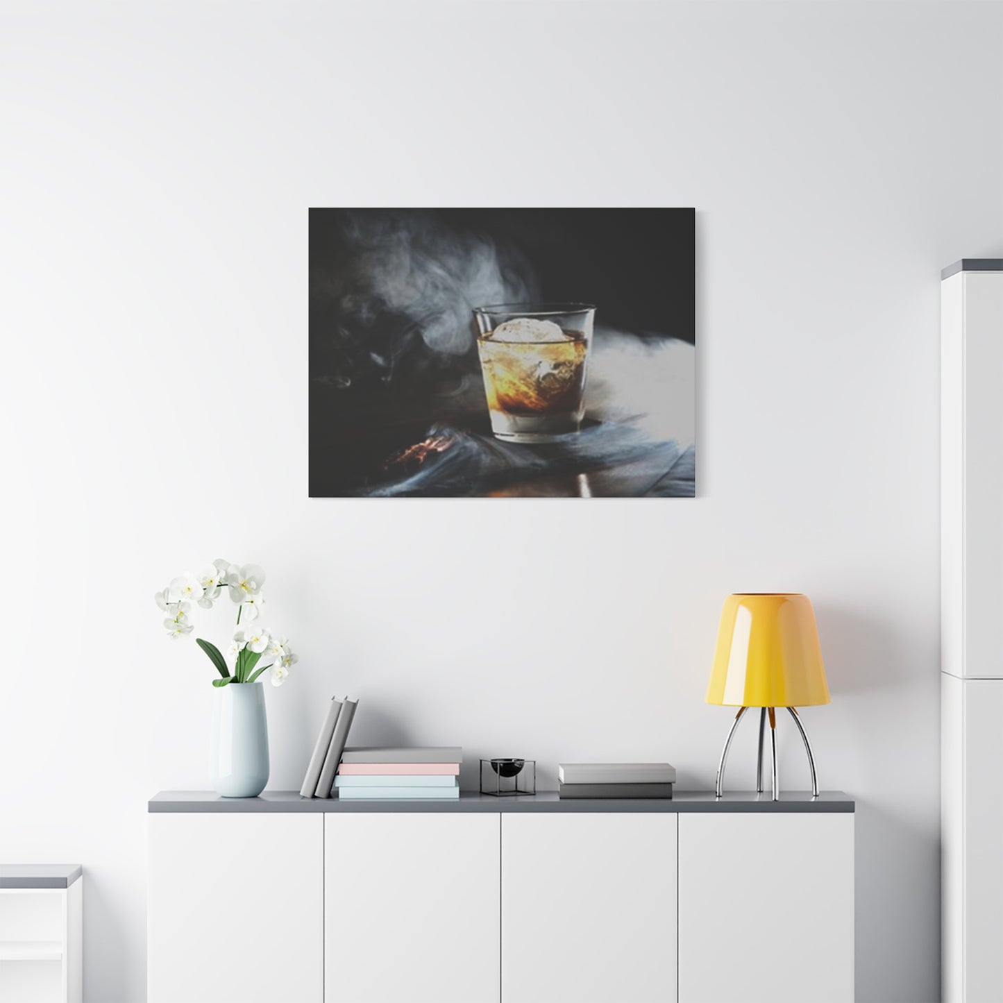 Whiskey In Smoke Wall Art & Canvas Prints