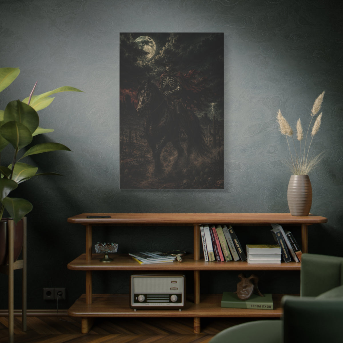 Storm Rider Gothic Western Scene Wall Art & Canvas Print