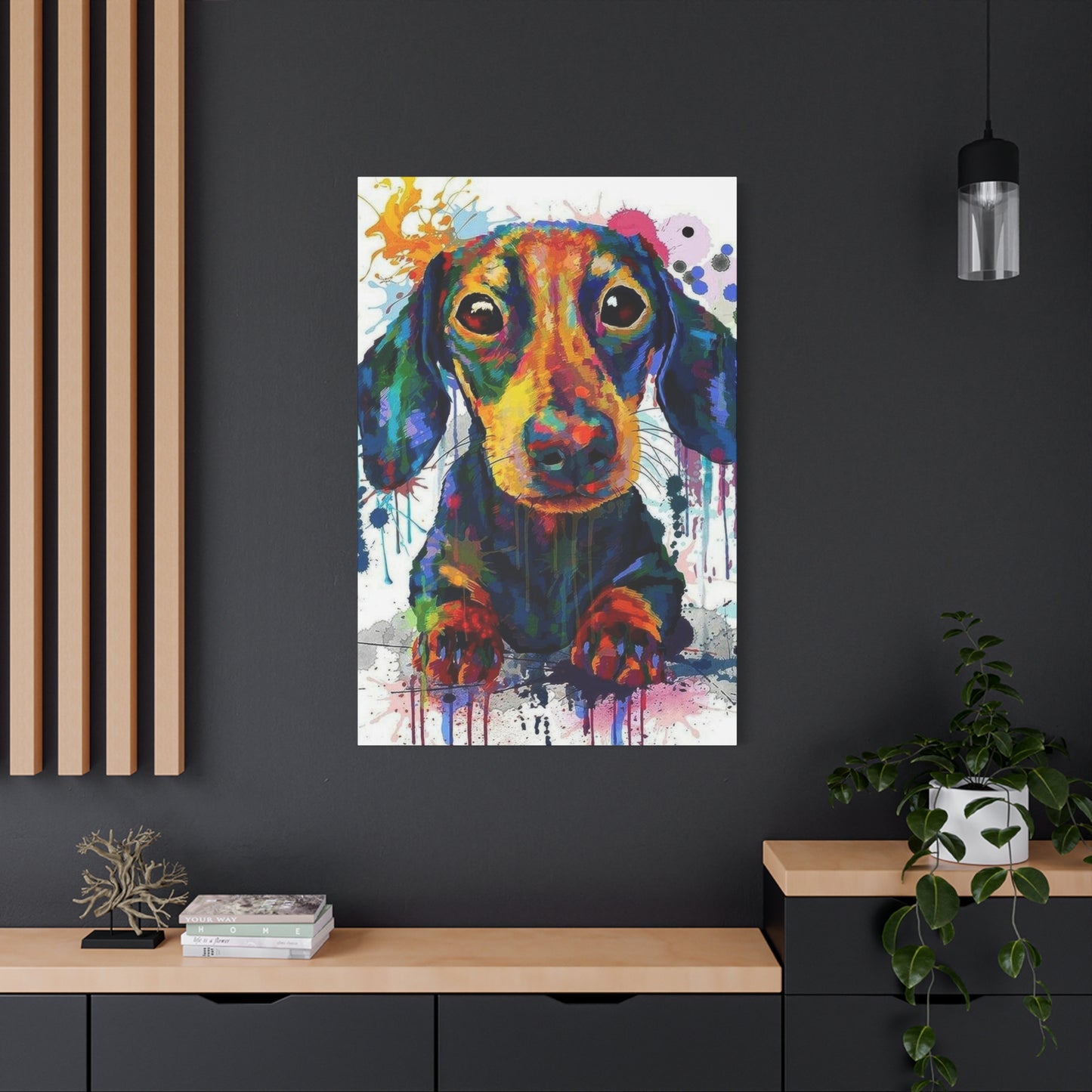 Dachshund Dog Color Wall Art & Canvas Prints