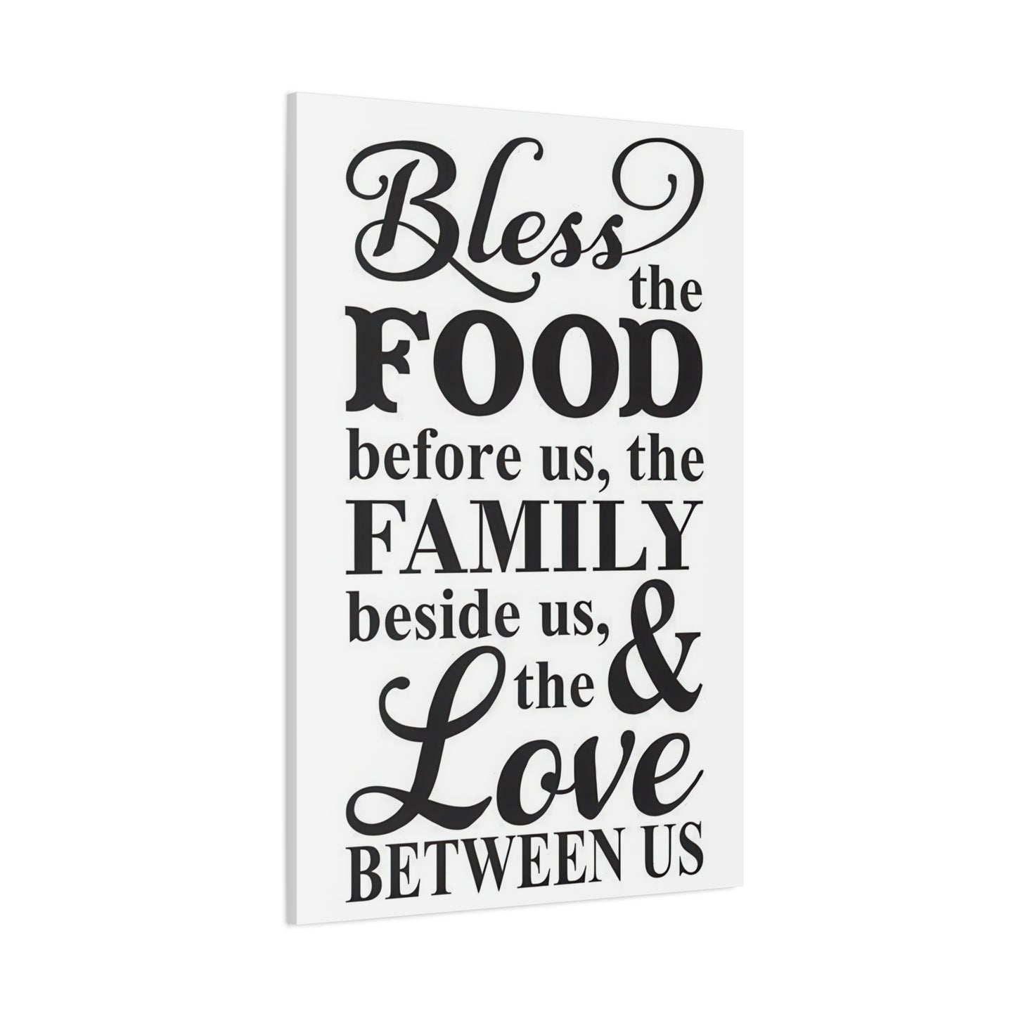 Bless Food Family Love Wall Art & Canvas Prints