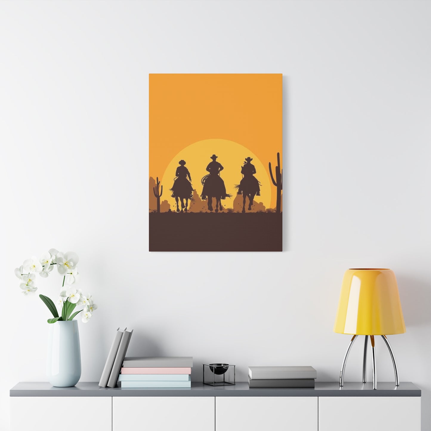 Horse Riding In Desert Wall Art & Canvas Prints